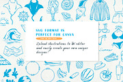 Summer aesthetics. Vector Clipart, an Object Graphic by VerAna (Thumbnail 4 of 11)