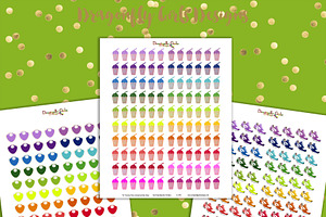 Rainbow Health Printable Stickers