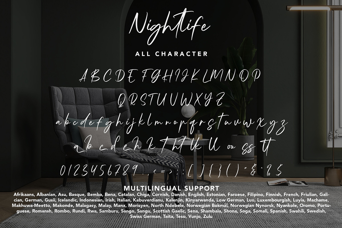Nightlife, a Handwritten Font by HATFSTUDIO (Photo 8 of 8)