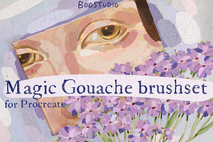 Magic Gouache Brushes For Procreate