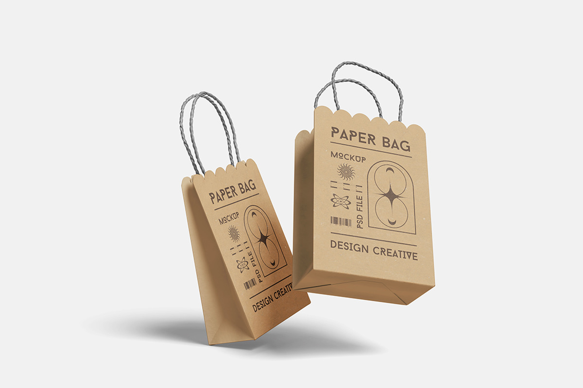 Professional Paper Bag Mockup, an Advertising Mockup by bimockup (Photo 5 of 6)