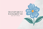 Hand Drawn Floral Clipart PNG Set, an Object Graphic by Printable Pretty Studio (Thumbnail 2 of 3)