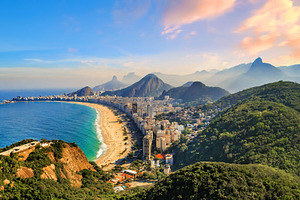 Copacabana beach and ipanema beach i stock photo containing brazil and beach