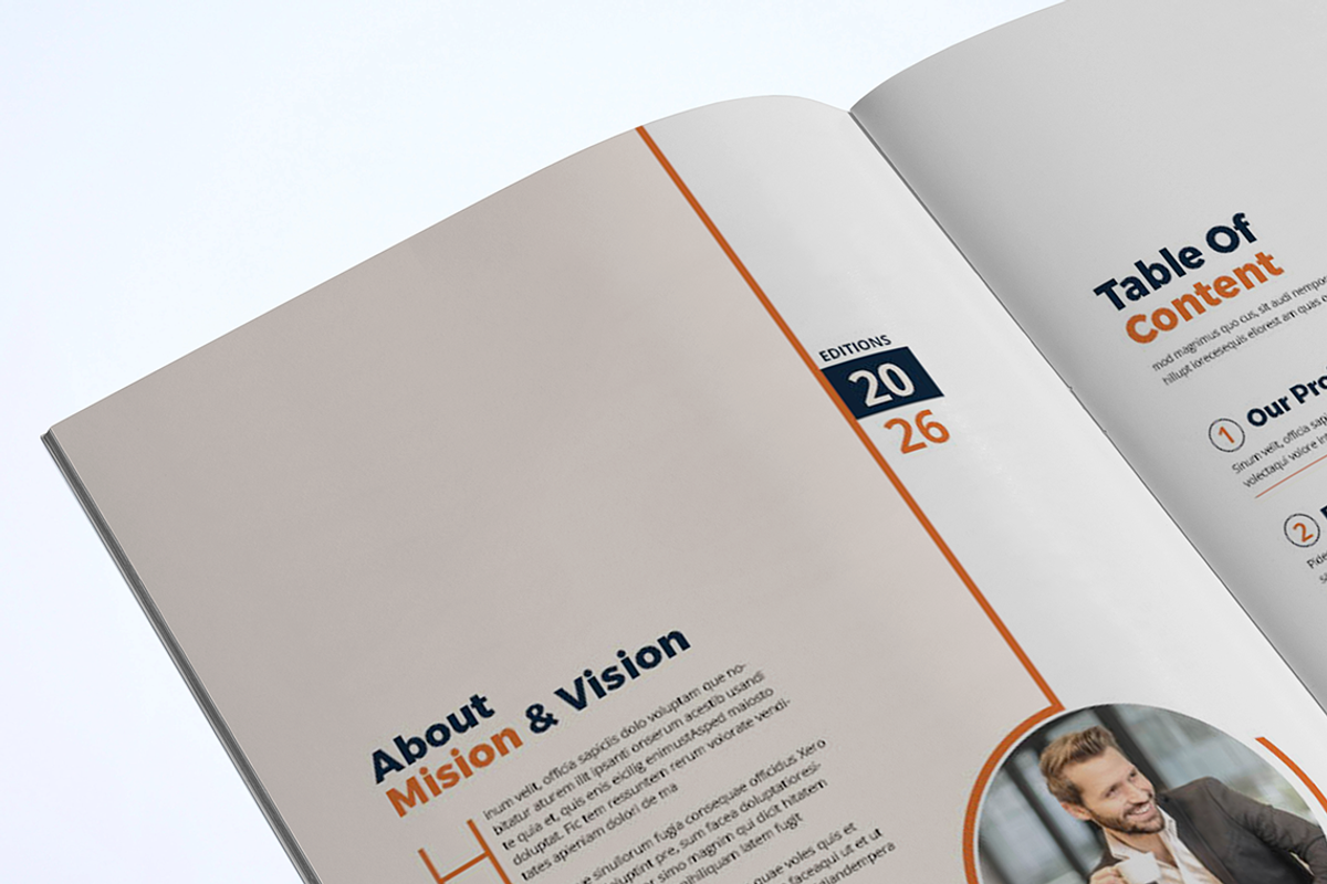 Company Profile Template, a Brochure Template by UnicodeID (Photo 4 of 11)