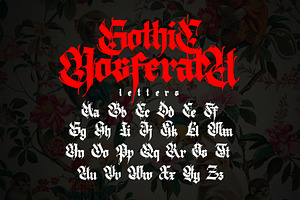 Gothic Vector Letters - 027