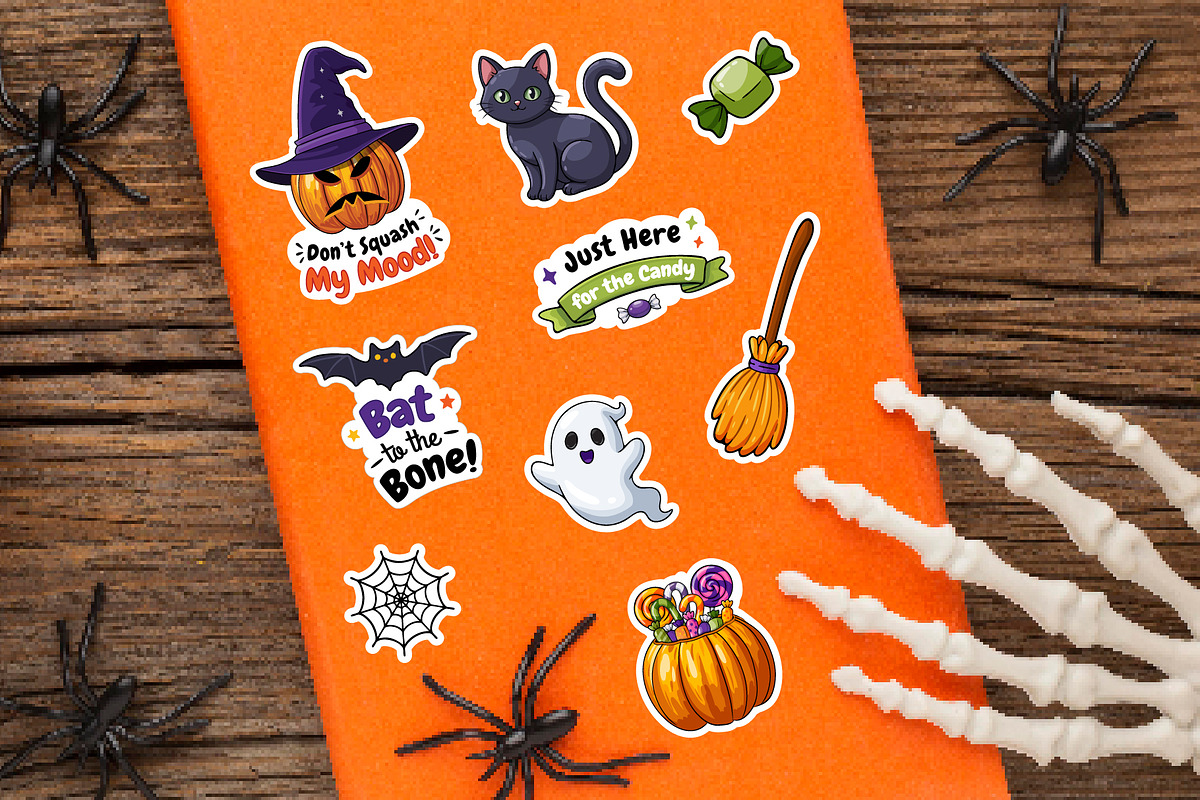 Halloween Stickers Vector, an Object Graphic by Iryna Denysova (Photo 6 of 6)