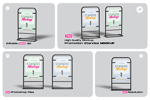 Promotion Standee Mockup, an Advertising Mockup by My Code Std