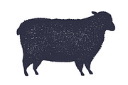 Lamb meat steak, sheep silhouette, a Food Illustration by Foxys Graphic (Thumbnail 1 of 3)