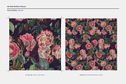 Seamless Dark Vintage Roses, a Pattern Graphic by texvogue (Thumbnail 3 of 13)