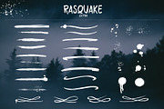 RASQUAKE brush font + EXTRA swashes, a Font by D&K Project (Thumbnail 2 of 8)