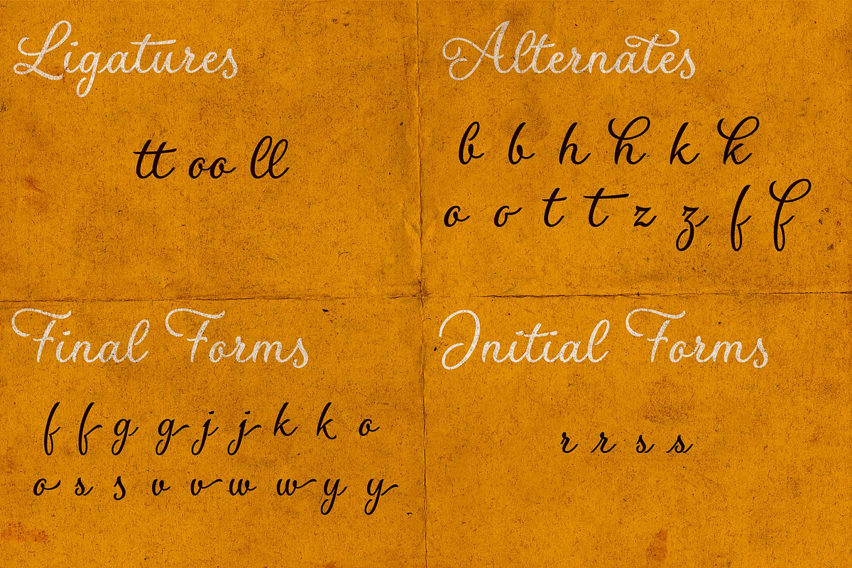 Flores del Sol calligraphic font, a Script Font by Roland Huse Design (Photo 4 of 7)
