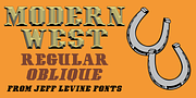 Modern West JNL, a Serif Font by Jeff Levine Fonts (Thumbnail 1 of 5)