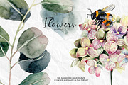 Set of watercolor flowers, a Decorative Illustration by RushkinaAntonina (Thumbnail 10 of 11)
