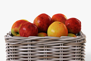 Apple Basket Ikea Byholma 1 Gray