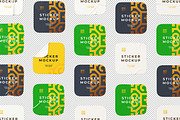 Square Sticker Mockup, a Packaging Mockup by zpackcreative (Thumbnail 6 of 6)