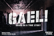 Midfield Stencil, a Font by Kreuk Studio (Thumbnail 5 of 5)