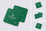 COASTER MOCKUP, an Advertising Mockup by xavier_studio (Thumbnail 1 of 5)