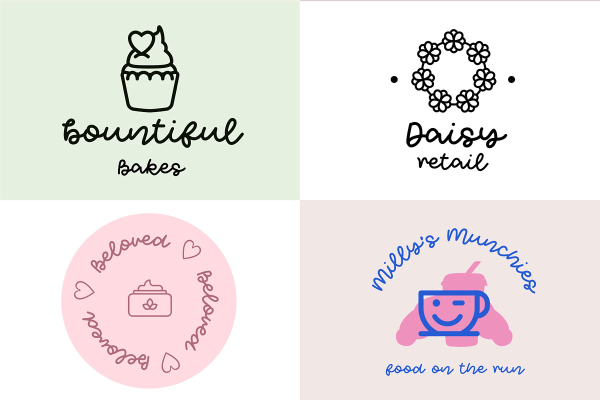 Joy and Wonder monoline script font, a Handwritten Font by jyllyco (Photo 5 of 8)