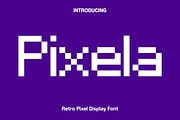 Pixela - Retro Pixel Display Font, a Sans Serif Font by Luna Shop (Thumbnail 1 of 4)