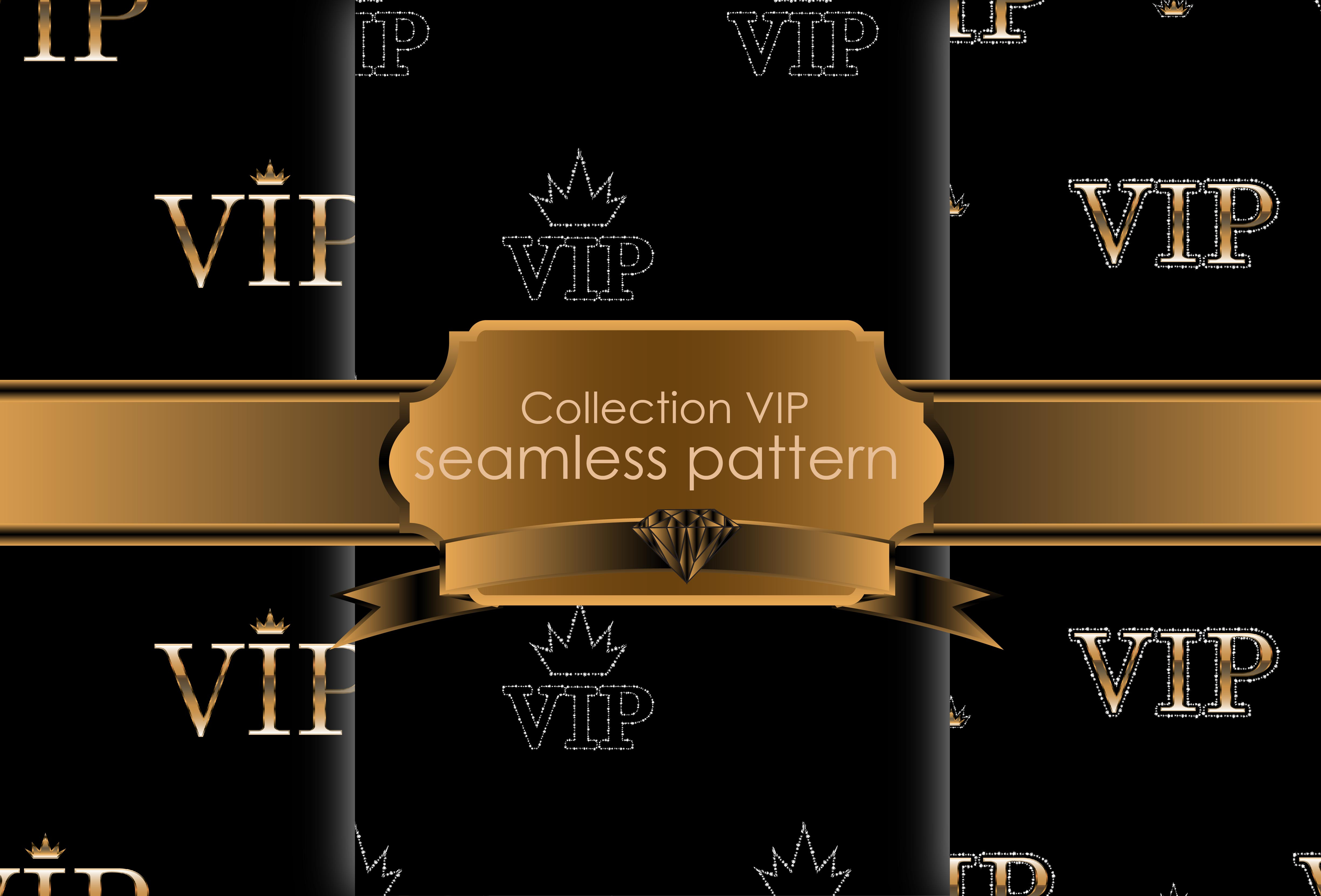 Set VIP seamless pattern, a Pattern Graphic by art_kodun
