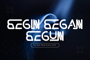 ACROSS REALITIES - FUTURISTIC FONT, a Sans Serif Font by 177Studio (Thumbnail 3 of 8)