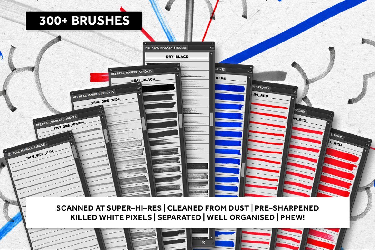 300+ REAL MARKERS FOR ILLUSTRATOR preview 3