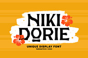 Niki Dorie Modern Display Fonts, a Font by Imoodev (Thumbnail 1 of 5)