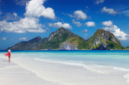 Tropical beach containing archipelago, bay, and beach, a Nature Photo by Shop Name