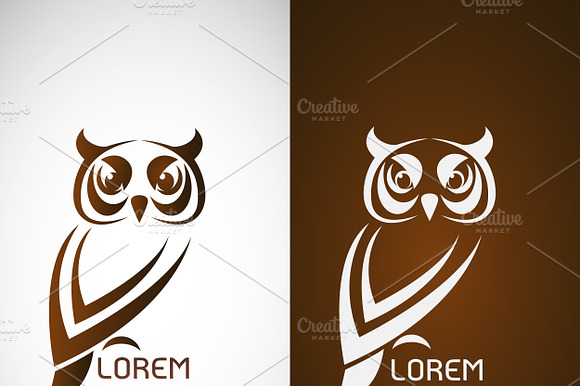 Owl Design Logo Symbol