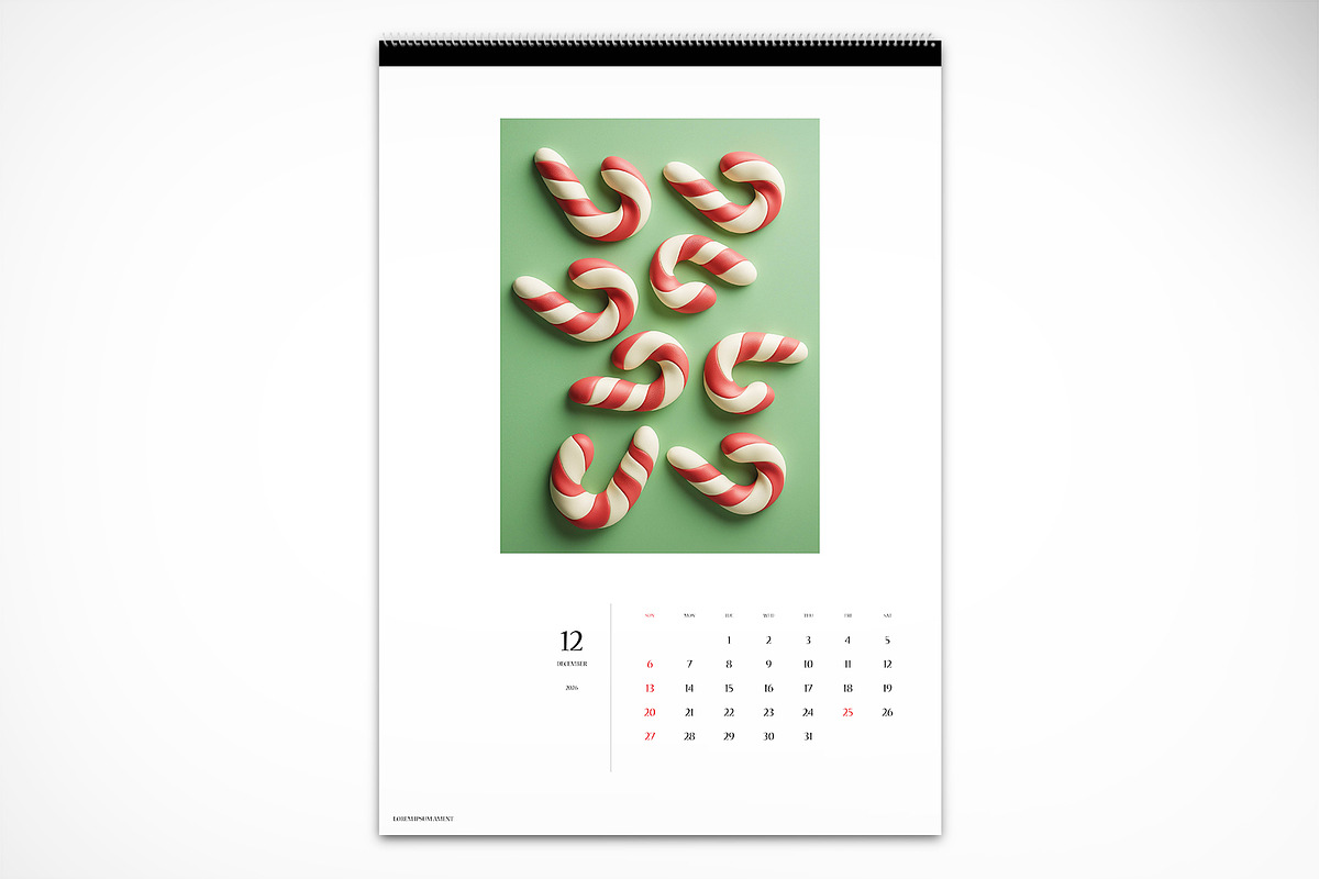 Bold Pop Art Calendar 2026, a Print Template by McLittle Stock (Photo 2 of 6)