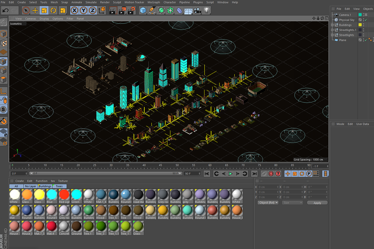 Cartoon Low Poly Night City Pack, an Architecture 3D Model by Anton Moek (Photo 12 of 12)