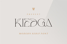 Kiedga Font | Sleek Serif font
