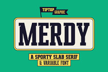 Merdy – Sporty Slab Serif Font