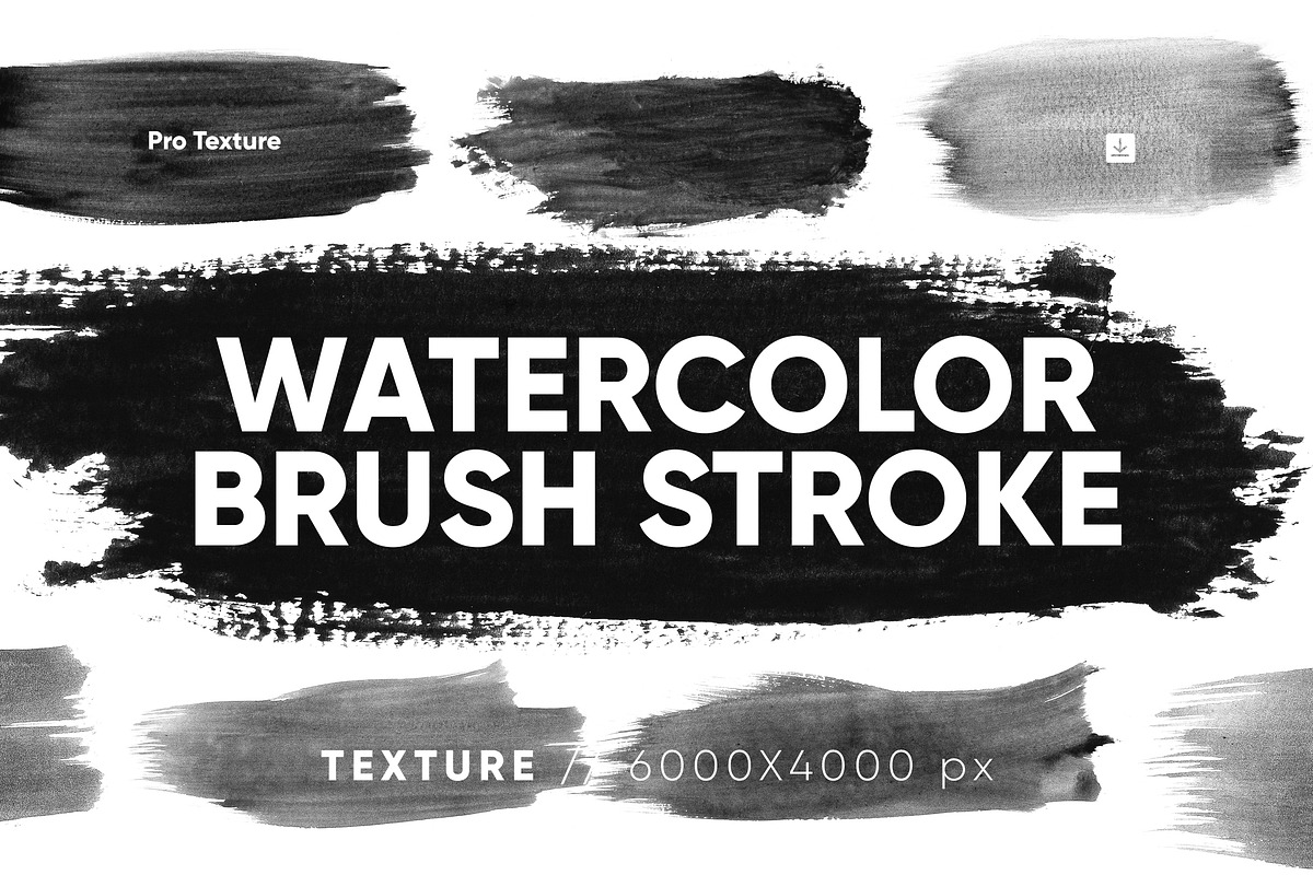 30 Watercolor Brush Stroke Texture, a Texture Graphic by CCPreset (Photo 1 of 2)