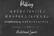 Pathway script - 2 styles, a Script Font by VP Fonts (Thumbnail 7 of 9)