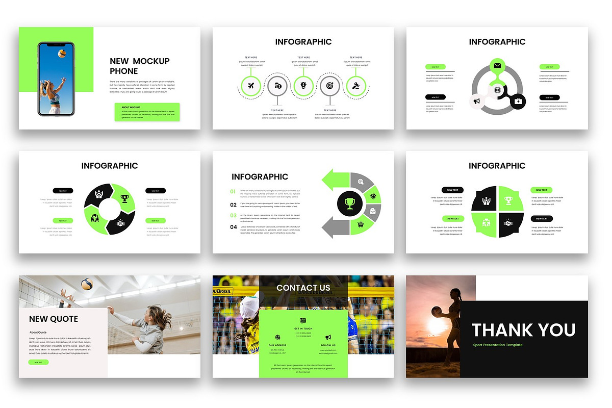 Damaske - Sport Keynote Template preview 5
