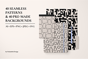Bohemian Patterns & Backgrounds, a Pattern Graphic by Felizabeth Design (Thumbnail 2 of 11)