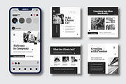 Modern Minimalist Social Media Post, a Social Media Template by MightyDesign (Thumbnail 1 of 8)