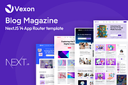 Vexon - Blog NextJS Template, a React Template by AliThemes (Thumbnail 1 of 2)