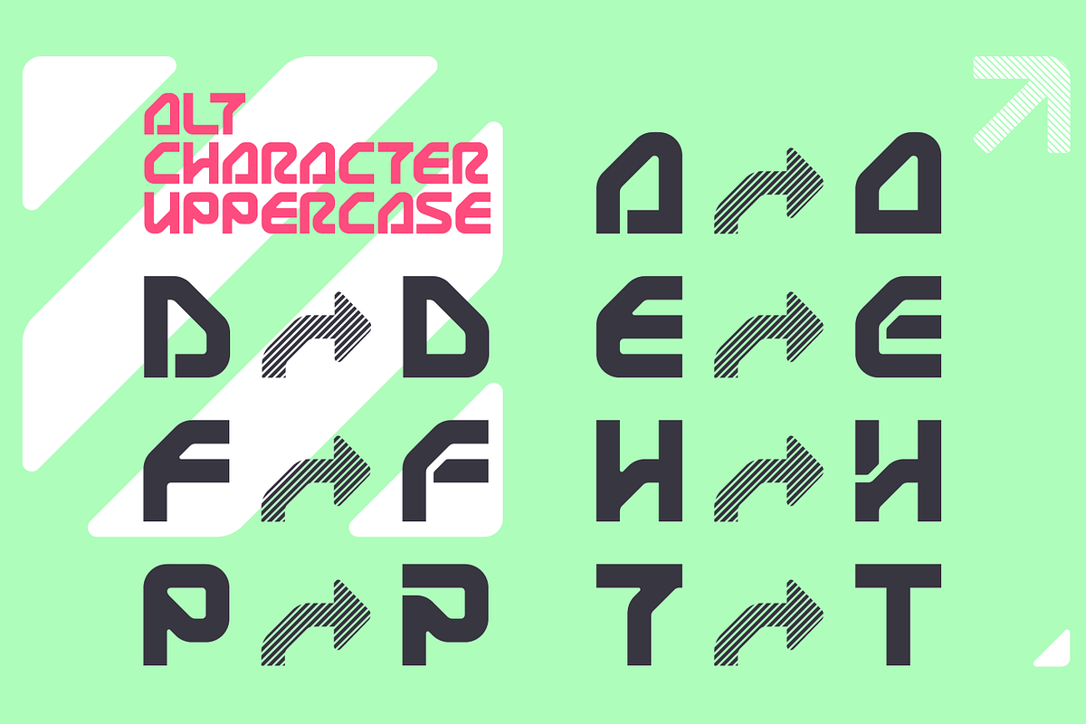 LUNA PARC Futuristic Font preview 3
