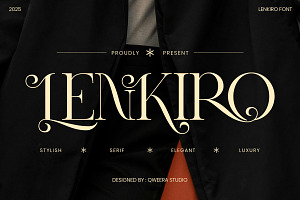 Lenkiro - Luxury Elegant Swash Serif