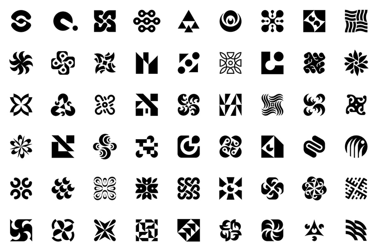 Abstract logos collection, an Icon by NataliiaVolyk