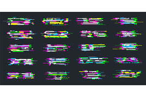 Glitches. Video textures digital, a Technology Illustration by Onyx