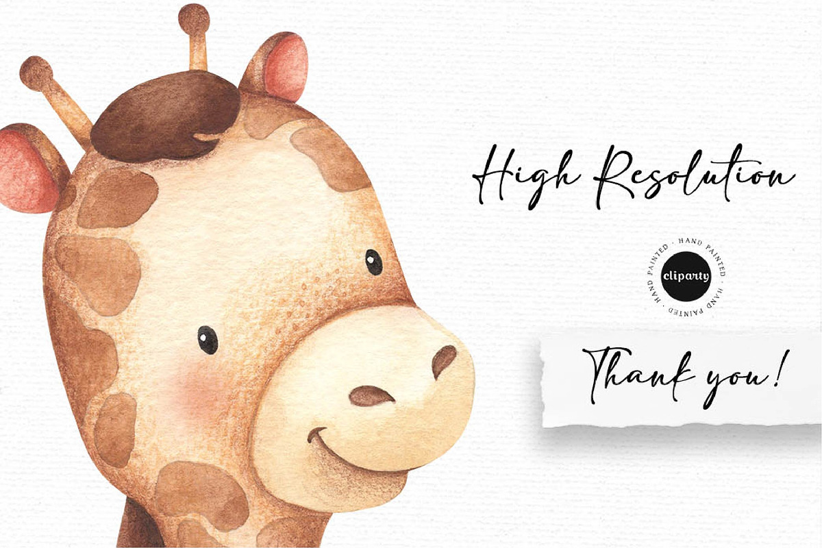 Safari Baby Animals Clipart, an Illustration by Gau Silva Studio (Photo 4 of 4)