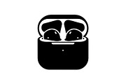 50 Wireless Earbuds Silhouette Icon, an Illustration by abu67222 (Thumbnail 18 of 51)