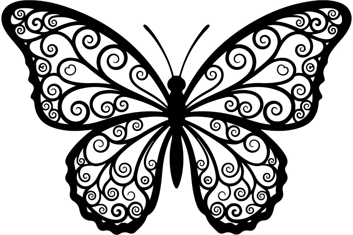Elegant Butterfly Silhouette, an Object Graphic by Designer_Momina (Photo 13 of 20)