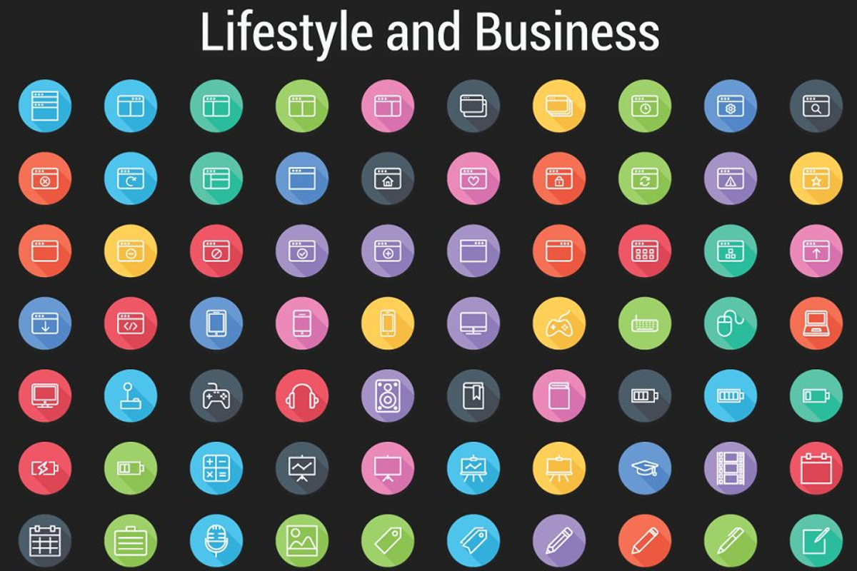 1800+ Flat Icons - Line Icons Pack, an Outline Icon by FlatLineIcons (Photo 19 of 31)