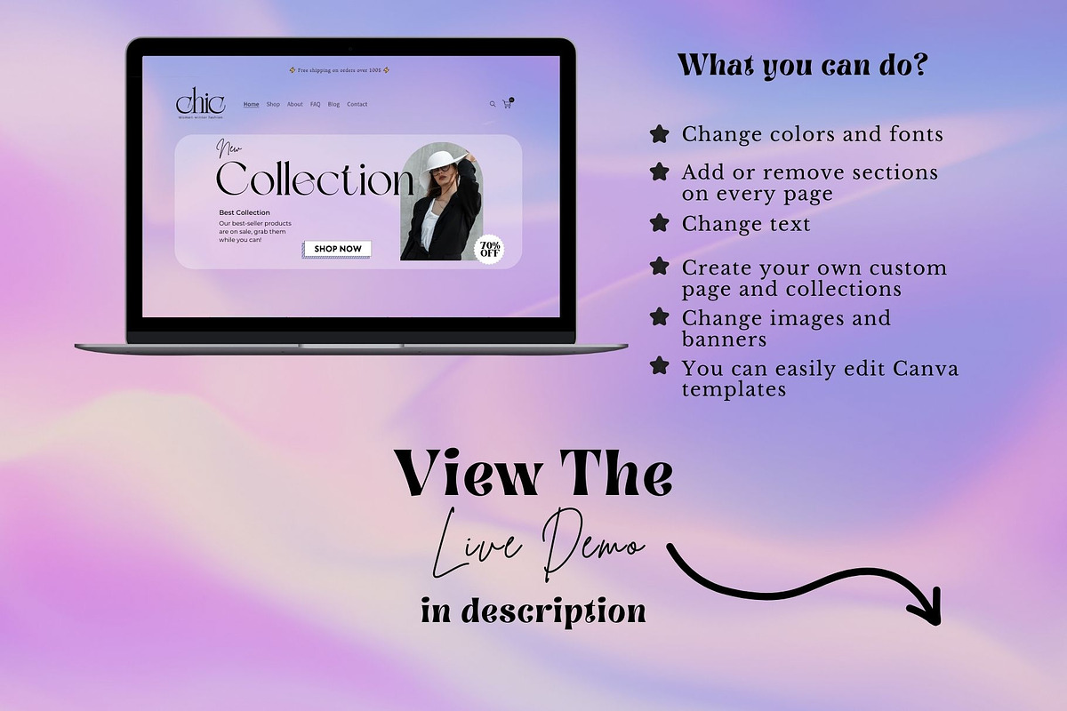 Purple Glassmorphism Shopify Theme, a Templates & Theme by DaisyStudio (Photo 3 of 10)