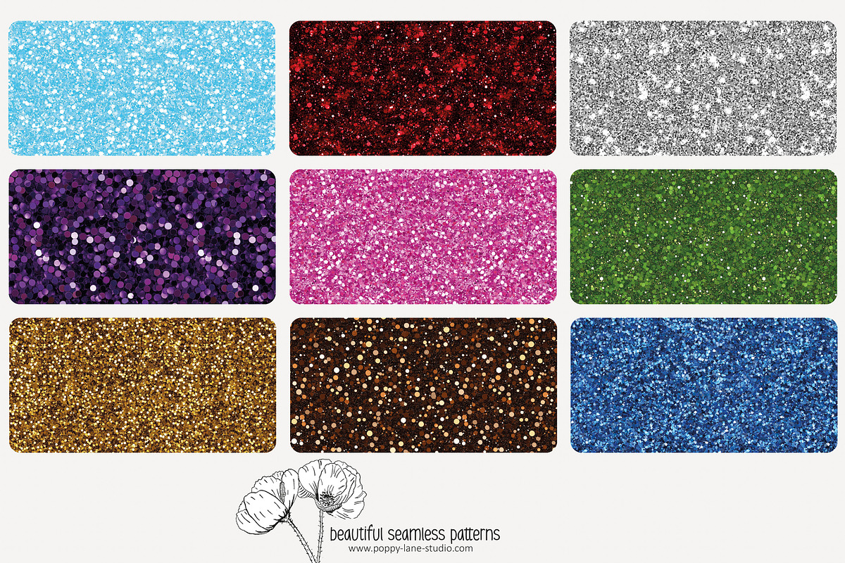 80 faux glitter seamless pattern, a Pattern Graphic by Poppy Lane Studio (Photo 2 of 11)