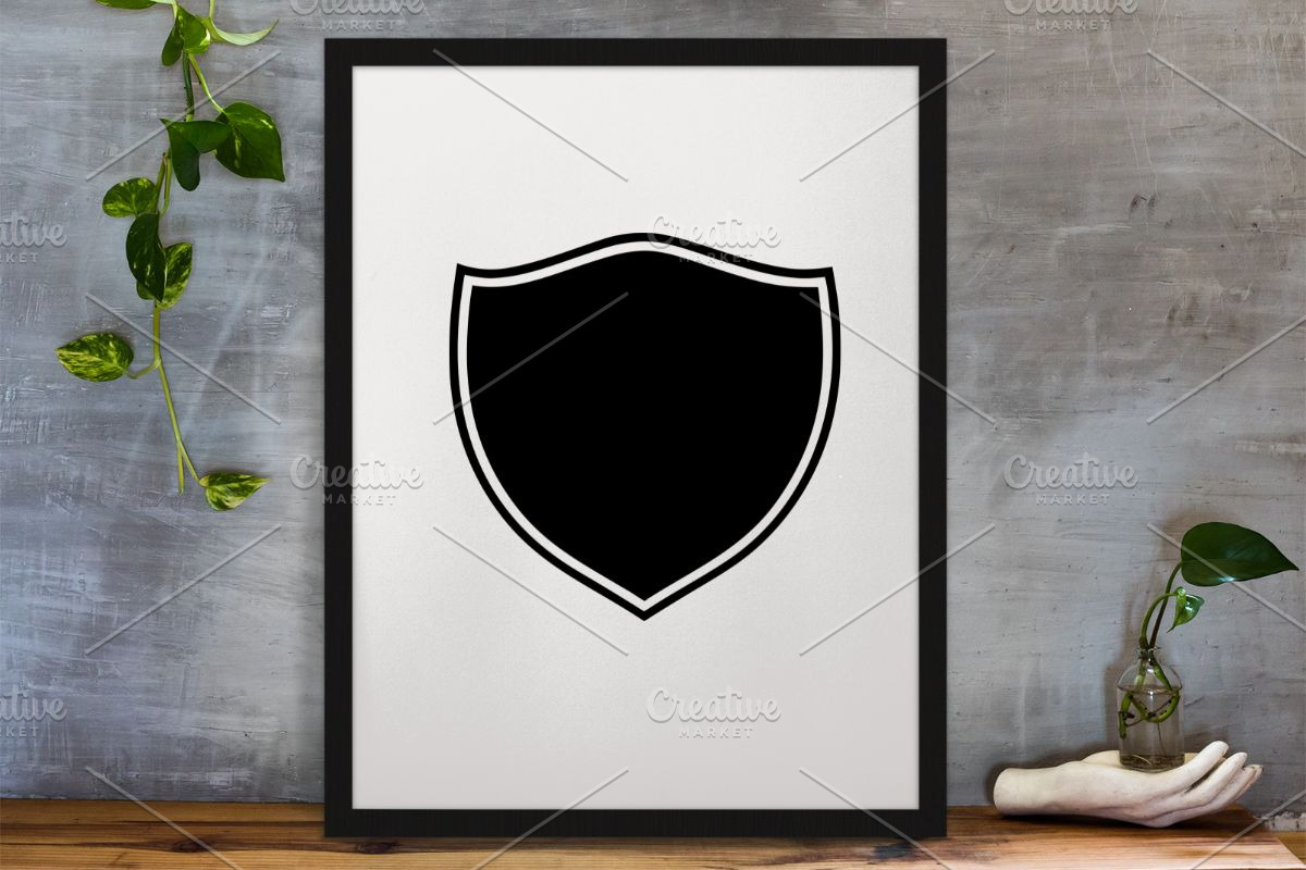Badge Silhouette SVG, an Object Illustration by newminddesign (Photo 3 of 3)